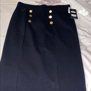 Black pencil skirt